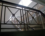 Staircase railing detail